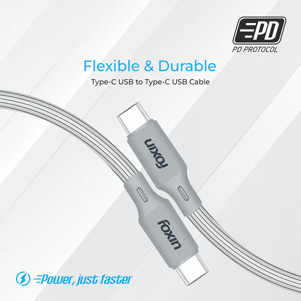 foxin tcc01 type c to type c cable foxin tcc01 type c to type c cable