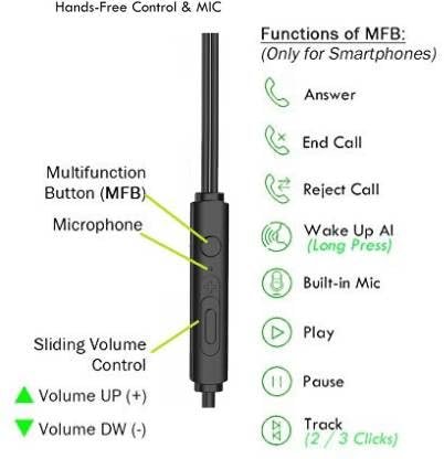 phonokart wired earphones with in line mic for clear calling headphone with mic wired headset phonokart wired earphones with in line mic for clear calling headphone with mic wired headset