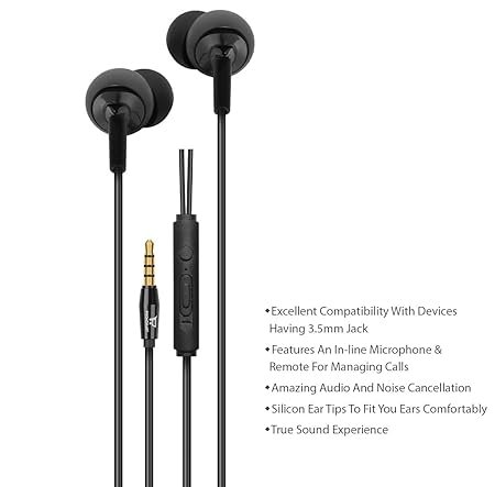 phonokart wired earphones with in line mic for clear calling headphone with mic wired headset phonokart wired earphones with in line mic for clear calling headphone with mic wired headset