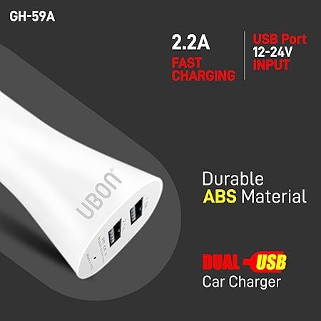 ubon dual usb car charger gh 59a with fastcharging ubon dual usb car charger gh 59a with fastcharging
