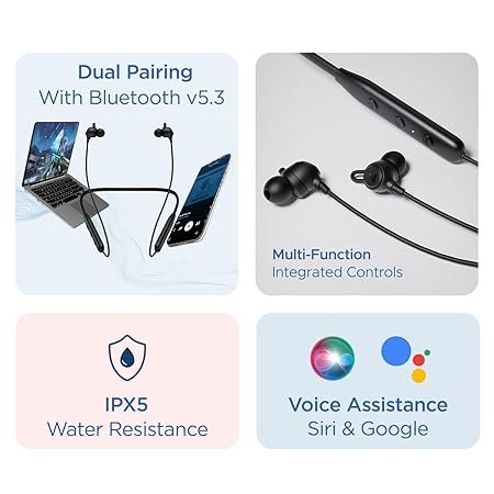 boat rockerz 109 bluetooth neckband boat rockerz 109 bluetooth neckband