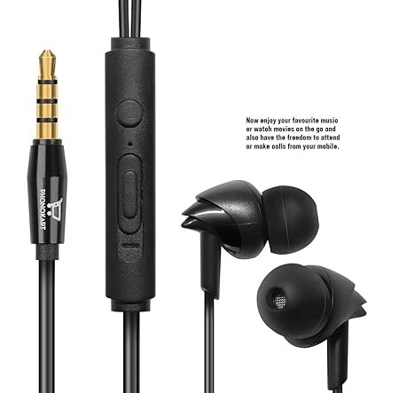 phonokart wired earphones with in line mic for clear calling headphone with mic wired headset phonokart wired earphones with in line mic for clear calling headphone with mic wired headset
