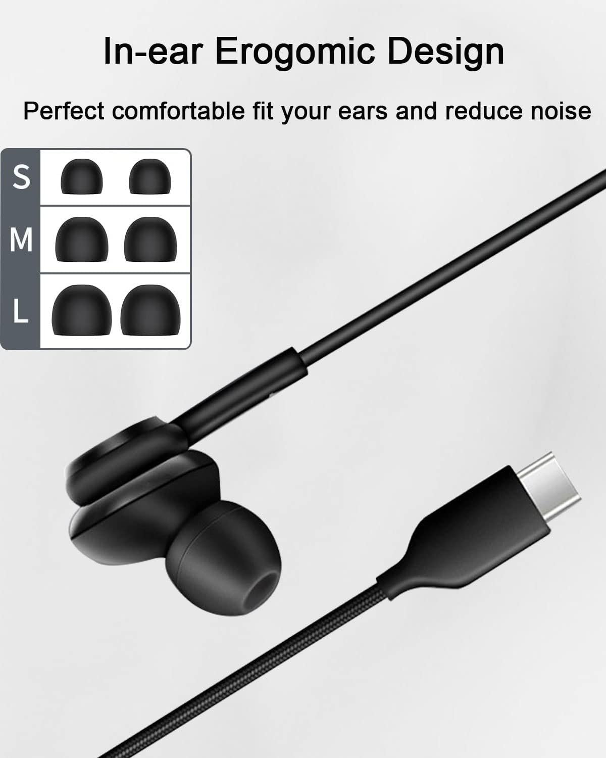 gadpro wired type c earphone with 10 mm drive gadpro wired type c earphone with 10 mm drive