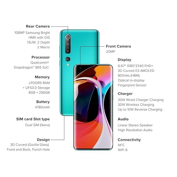 mi 10 (8gb ram, 256gb storage) mi 10 (8gb ram, 256gb storage)