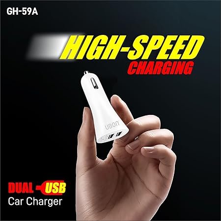ubon dual usb car charger gh 59a with fastcharging ubon dual usb car charger gh 59a with fastcharging