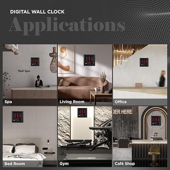 orion digital red led rectangle wall clock 3000 with temperature display orion digital red led rectangle wall clock 3000 with temperature display