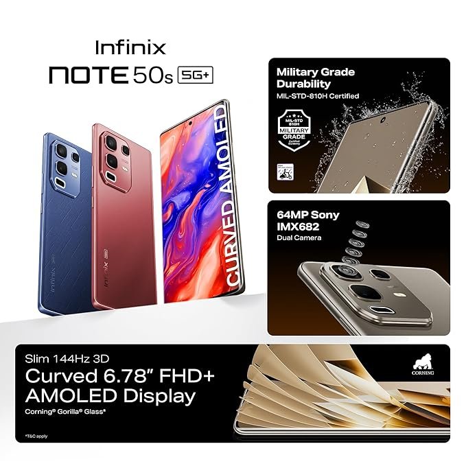 infinix note 50s 5g+ (6gb ram, 128gb storage) infinix note 50s 5g+ (6gb ram, 128gb storage)