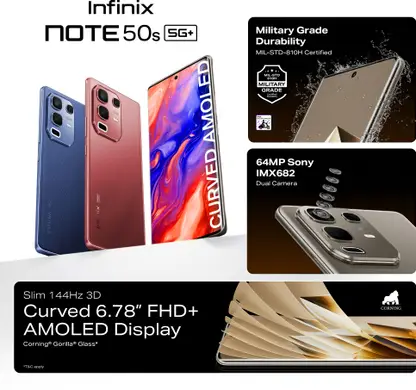 infinix note 50s 5g+ (8gb ram, 128gb storage) infinix note 50s 5g+ (8gb ram, 128gb storage)